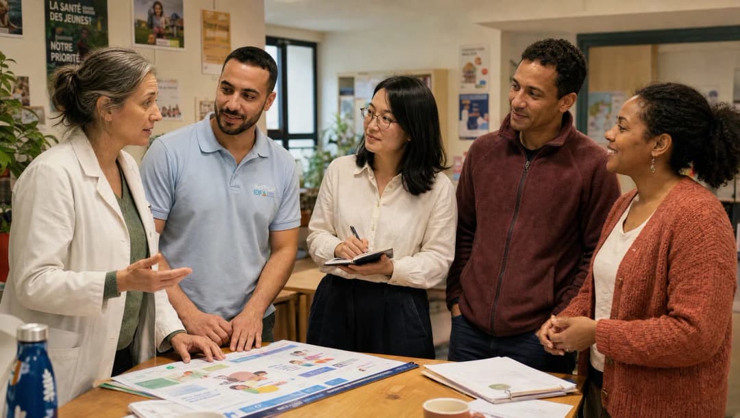 Équipe RéPPOP LyRRA en réunion de coordination pluridisciplinaire
